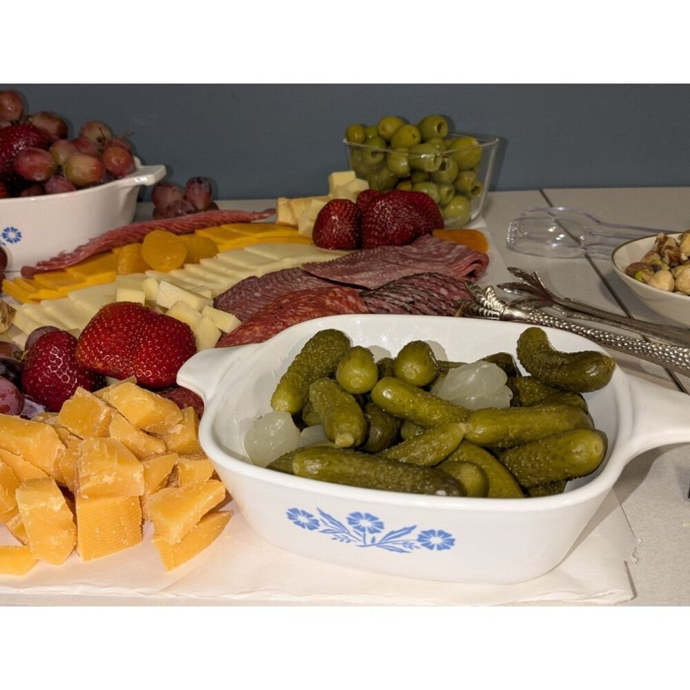 CorningWare Blue Cornflower set 4 Petite Pans P-41 & P-41-B Plastic Lid - Picture 7 of 16